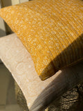 Yellow Quilted Cushion Cover | 16x16 inch