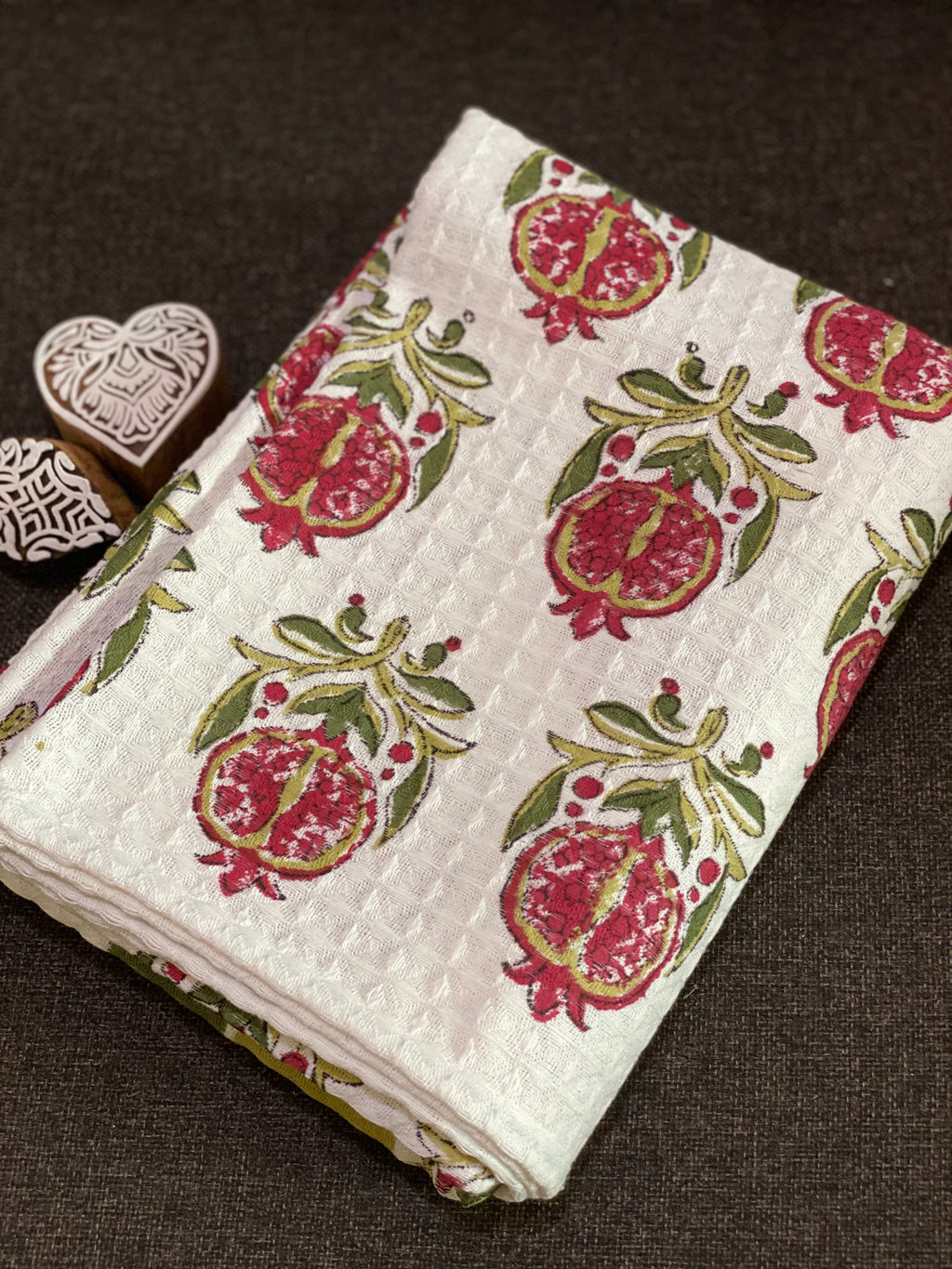 Pomegranate Waffle Towel
