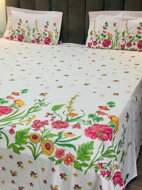 Blooming Vines Bedsheet 110*110 inches