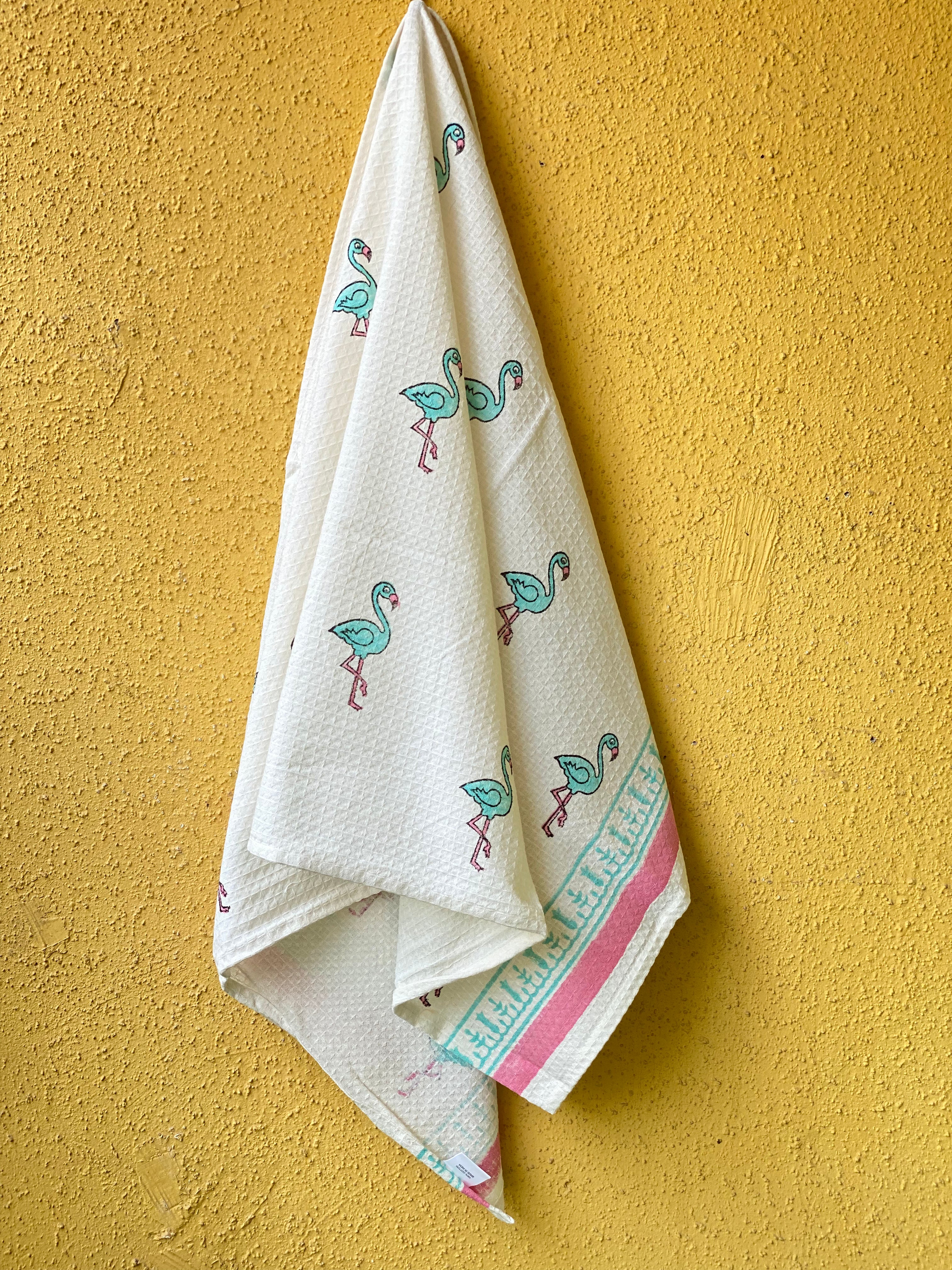 Flamingo print Kids Towel