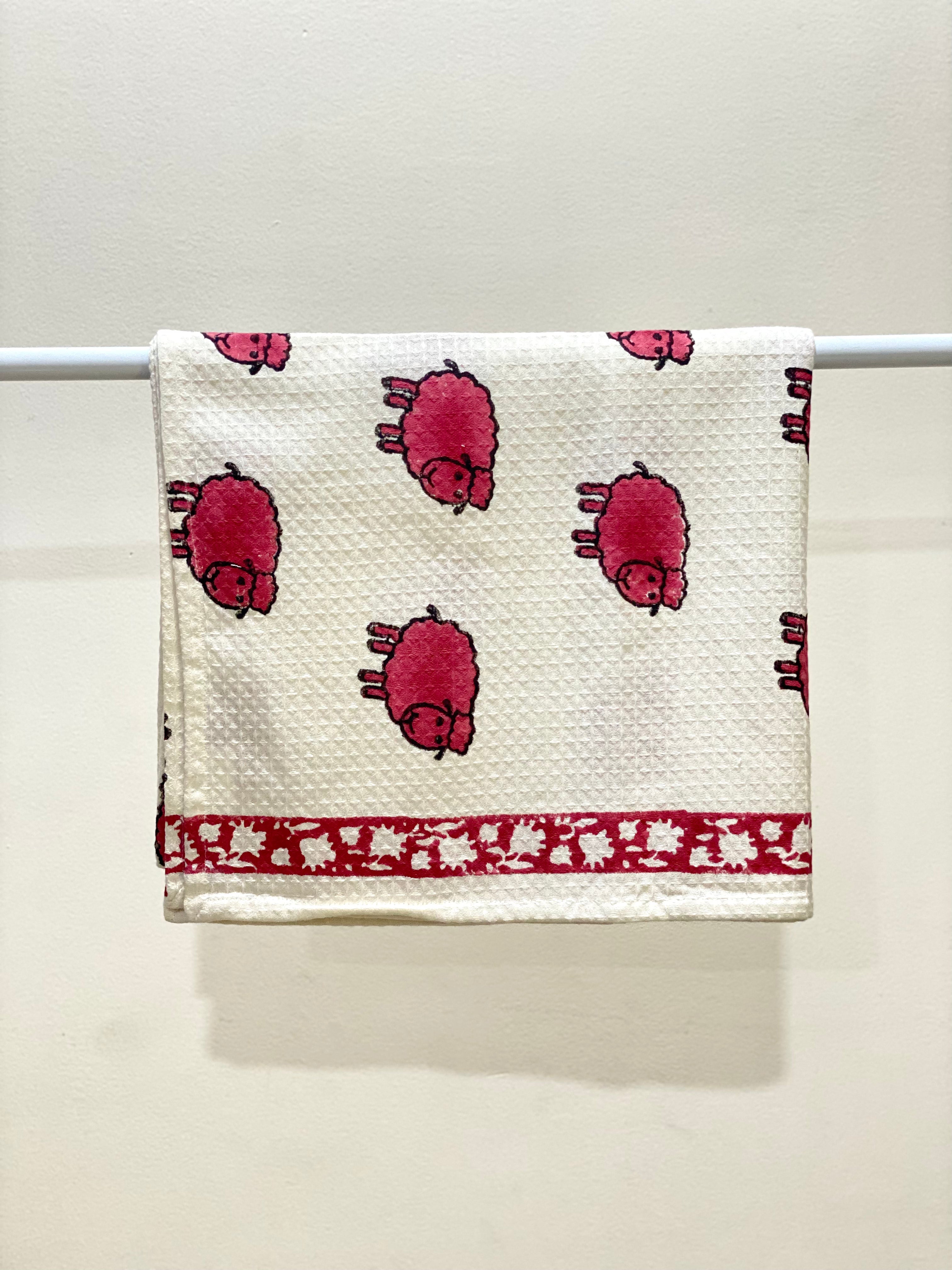 Red Sheep Kids Towel