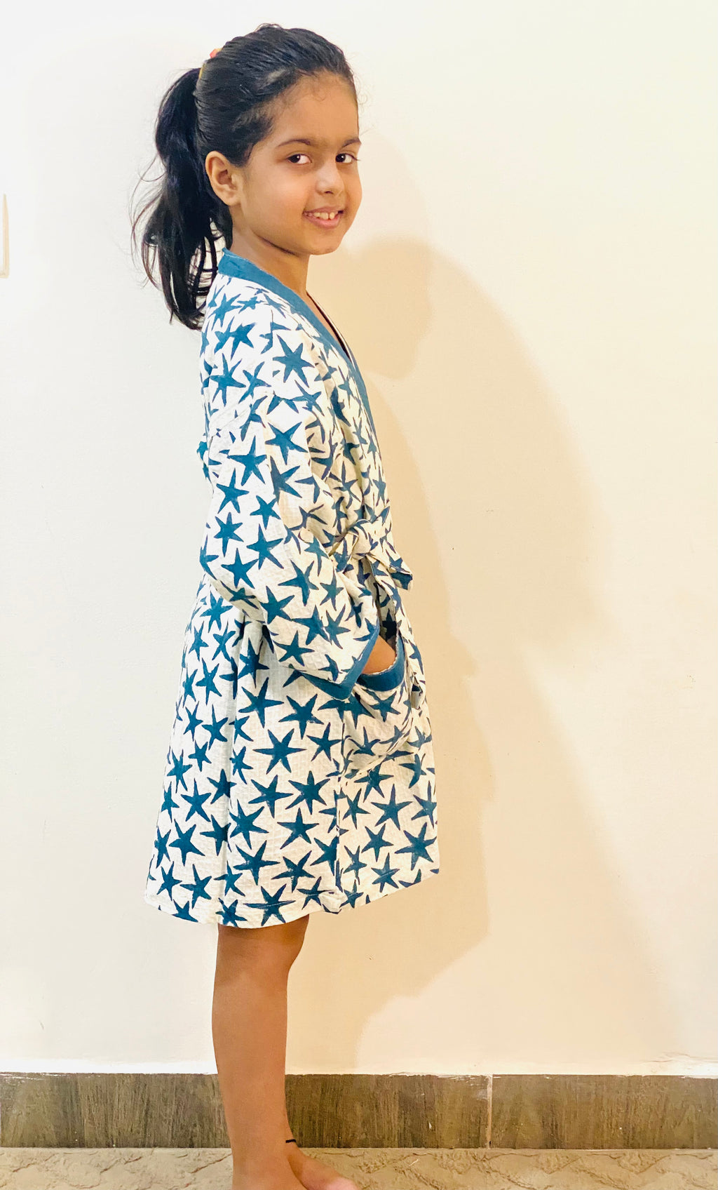 Blue Star Kids bathrobe