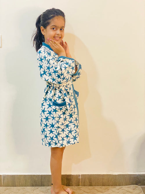Blue Star Kids bathrobe